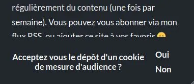 Demande de consentement