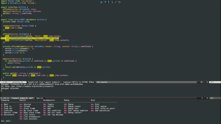 Emacs dap mode